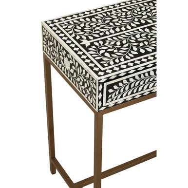 Fusion Bone Inlay Console Table With 2 Drawers - Image 9