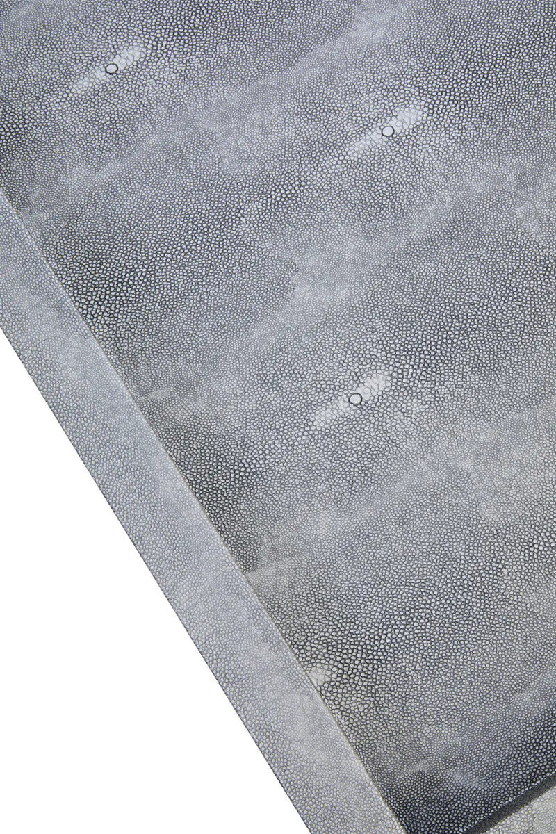 Grey Shagreen Effect Tray Coffee Table with Cross Frame, Cardona