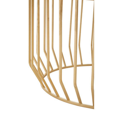 Pali White Marble and Gold Coffee Table