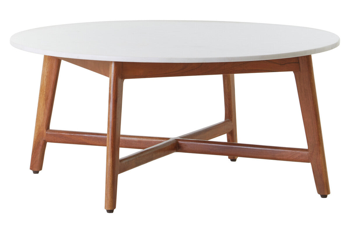 Myan White Marble Coffee Table