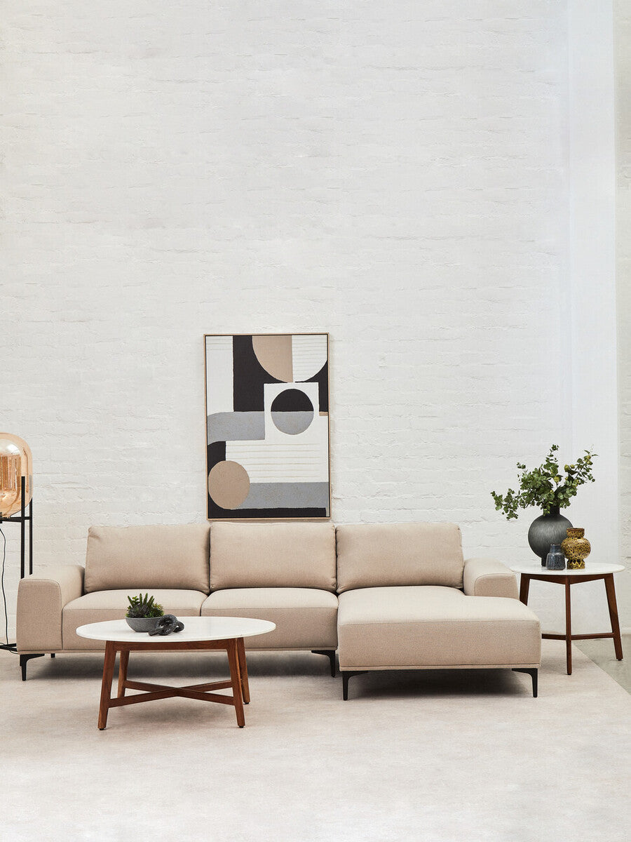 Myan White Marble Coffee Table