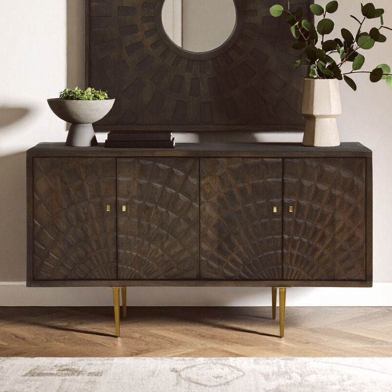Sipari 4 Door Mango Wood Sideboard - Image 1