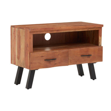Nashik Two Drawer Acacia Wood Media Unit