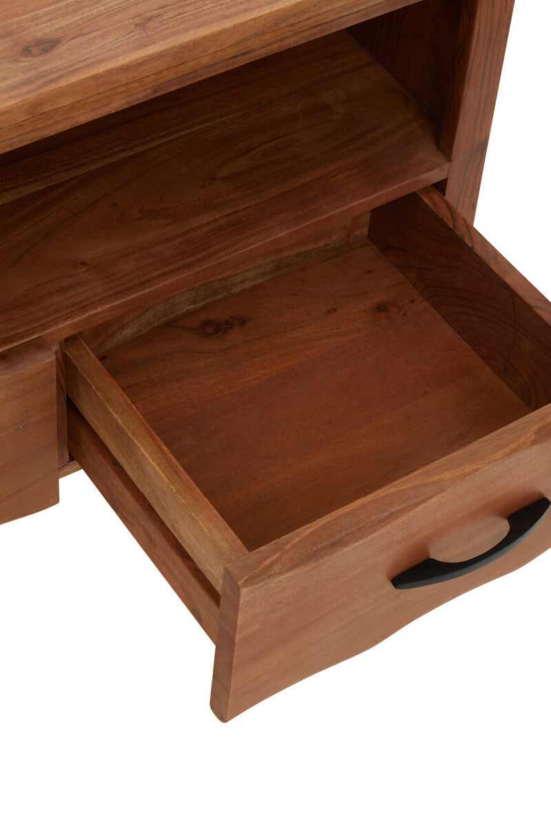 Nashik Two Drawer Acacia Wood Media Unit