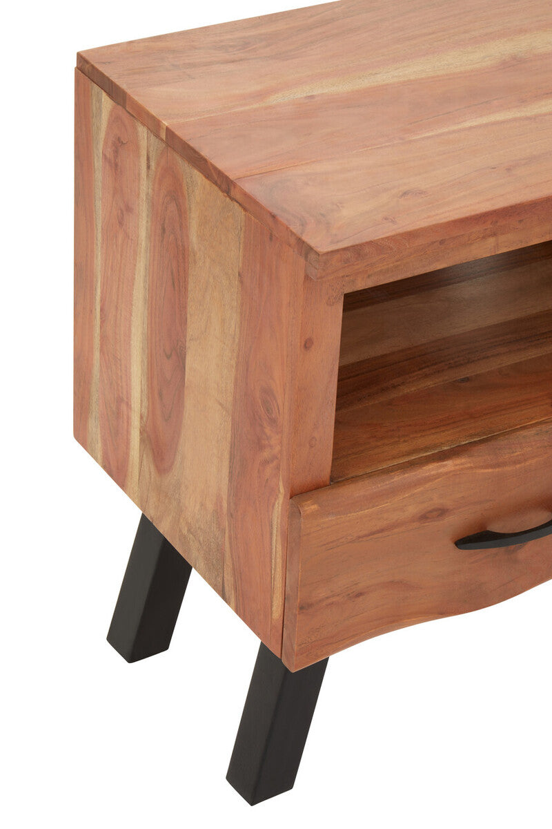 Nashik Three Drawer Acacia Wood Media Unit