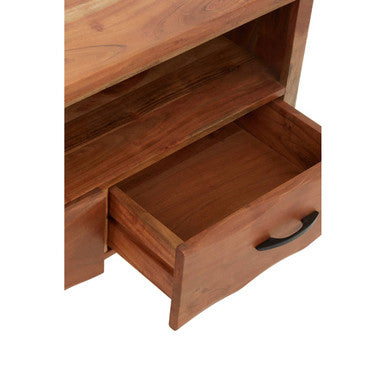 Nashik Three Drawer Acacia Wood Media Unit