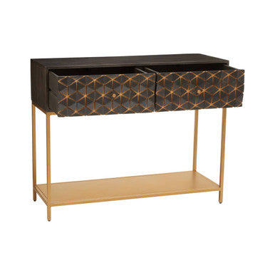 Patna Grey Mango Wood Console Table - Image 3