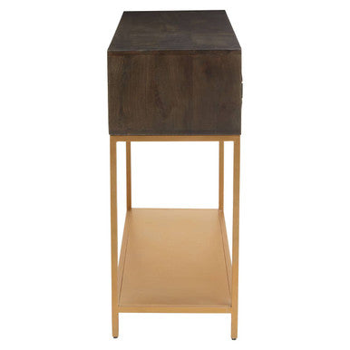 Patna Grey Mango Wood Console Table - Image 4