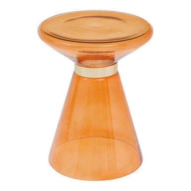 Martini Glass And Gold Side Table