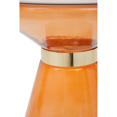 Martini Glass And Gold Side Table