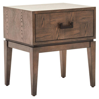 Dimaro Antique Grey One Drawer Side Table - Image 4