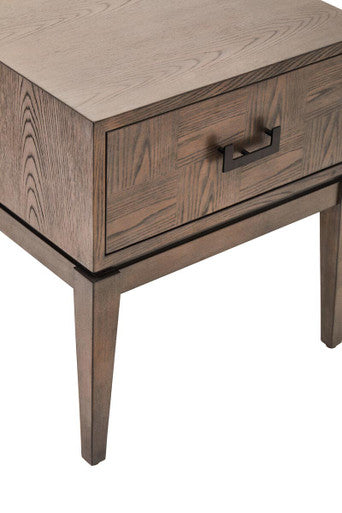 Dimaro Antique Grey One Drawer Side Table - Image 8