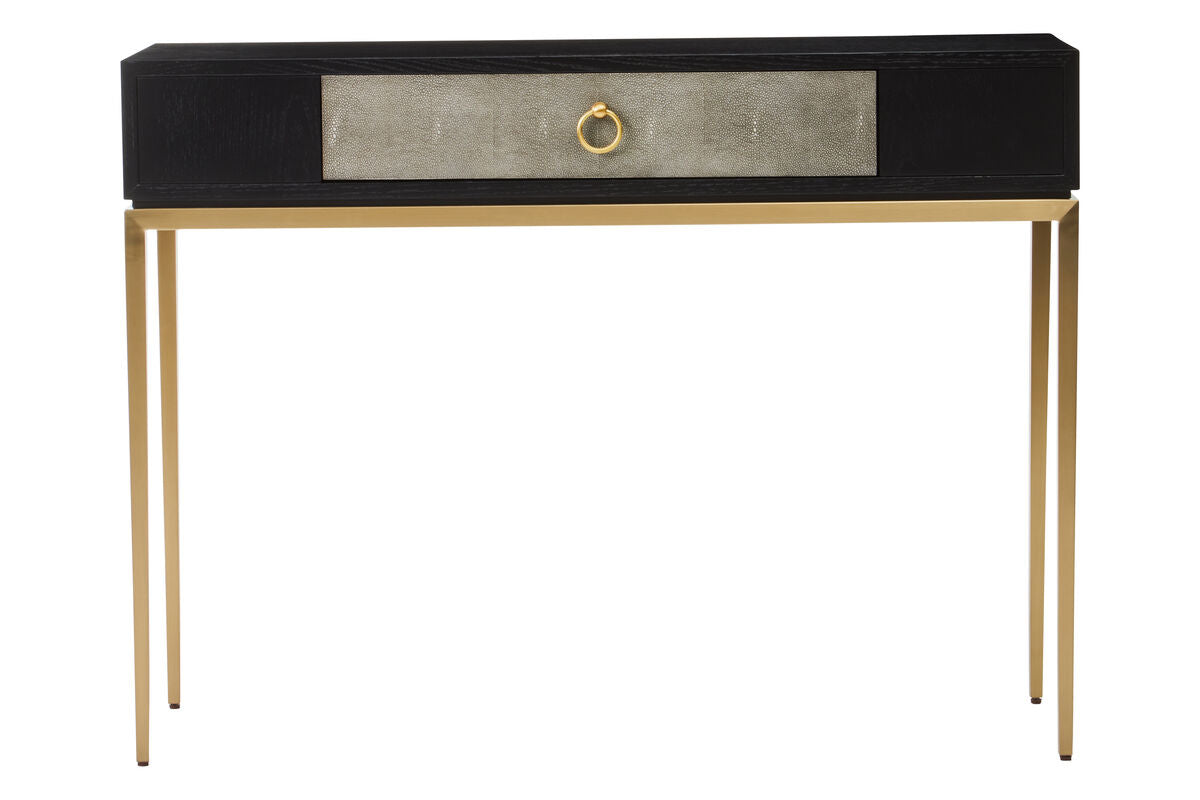 Deruta Shagreen Effect One Drawer Console Table - Image 2