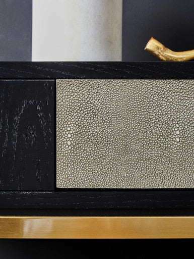 Deruta Shagreen Effect One Drawer Console Table - Image 10