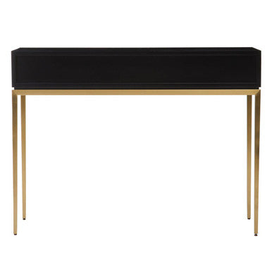 Davoli Black and Gold Console Table with 1 Drawer - Image 5