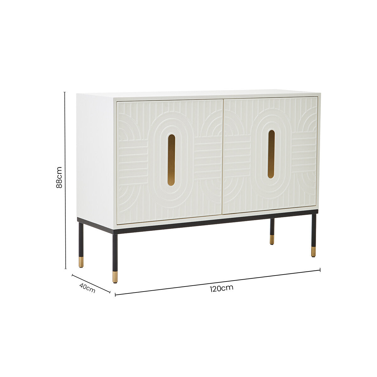 Danta Off White 2 Door Sideboard - Image 9