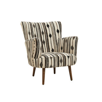 Patterned armchair on a white background