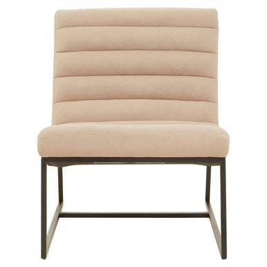 Vogue Ivory Velvet Lounge Chair - Image 2