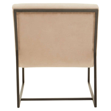 Vogue Ivory Velvet Lounge Chair - Image 4