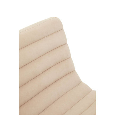 Vogue Ivory Velvet Lounge Chair - Image 7