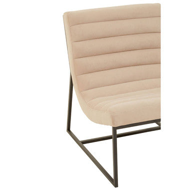 Vogue Ivory Velvet Lounge Chair - Image 8