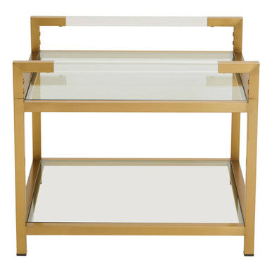 Vogue Matte Gold End Table