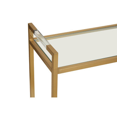 Vogue Matte Gold Console Table