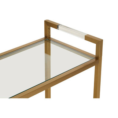 Vogue Matte Gold Console Table - Image 5