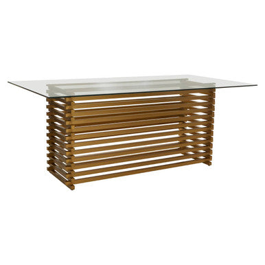 Vogue Matte Gold Dining Table.