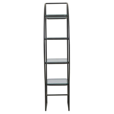 Vogue Left Half Moon Black Shelf Unit - Image 7