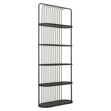 Vogue Five Tier Black Shelf Unit - Image 4