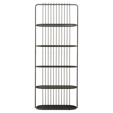 Vogue Five Tier Black Shelf Unit - Image 2