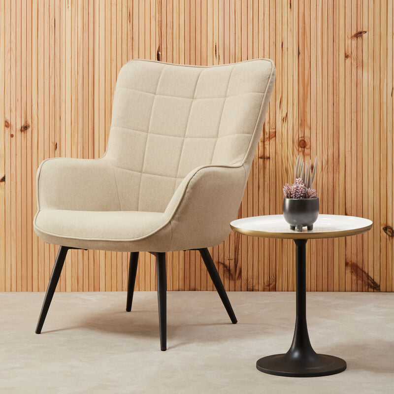 Corra White Marble Side Table With Column Base - Image 3