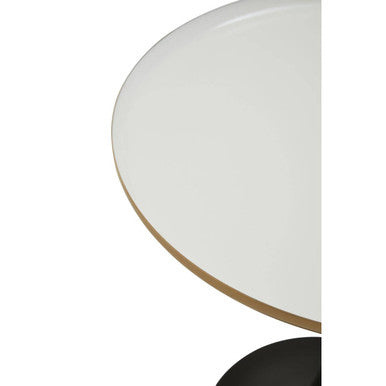 Corra White Marble Side Table With Column Base - Image 10