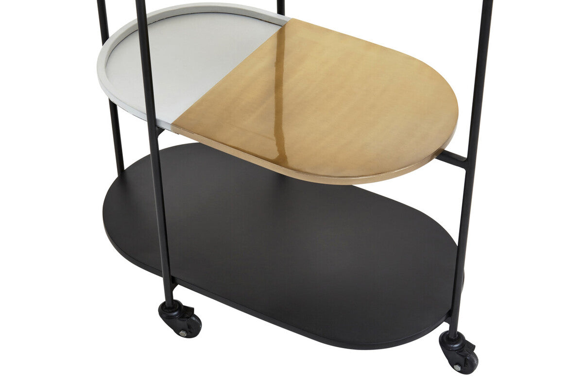 Corra 3 Tier Marble Trolley - Image 14