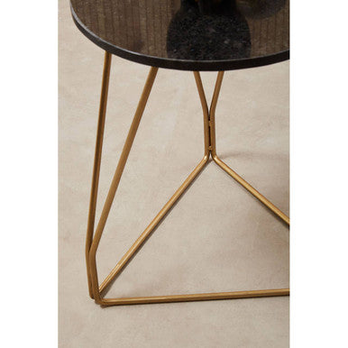 Corra Side Table With Sledge Base