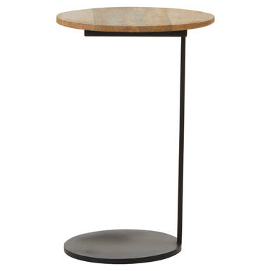 Corra Side Table With Round Wooden Top - Image 8