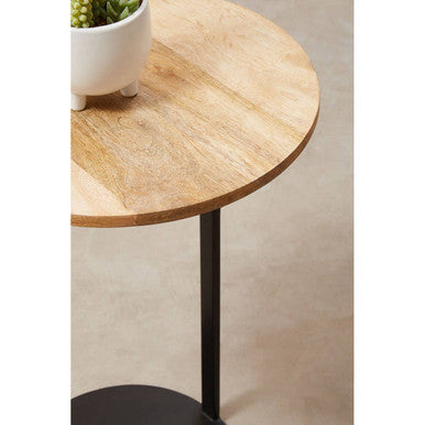 Corra Side Table With Round Wooden Top - Image 10