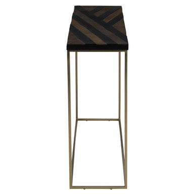 Aris Black And Gold Console Table - Image 3