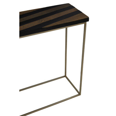 Aris Black And Gold Console Table - Image 5