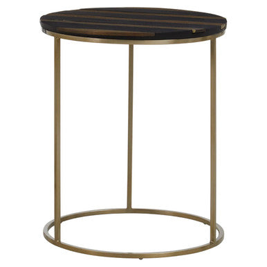 Aris Black And Gold Side Table - Image 1