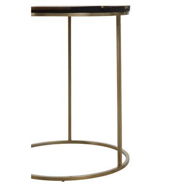 Aris Black And Gold Side Table - Image 3