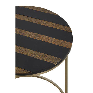 Aris Black And Gold Side Table - Image 6