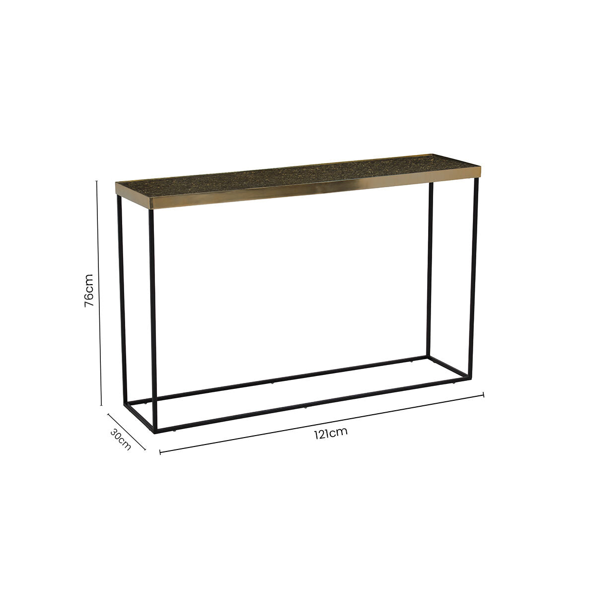 Akola Gold Console Table - Image 7