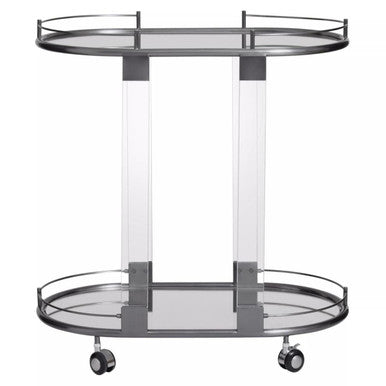 Oria Drinks Trolley in Metallic Frame - Image 2