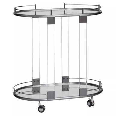 Oria Drinks Trolley in Metallic Frame - Image 4