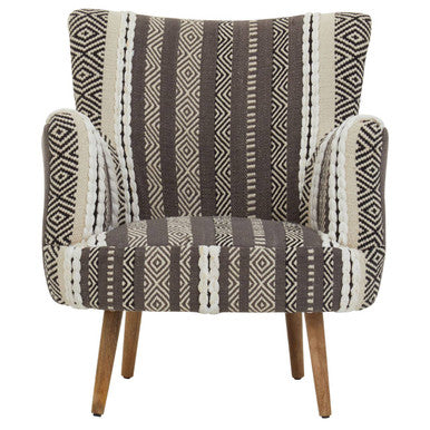 Cefena Grey And White Chair