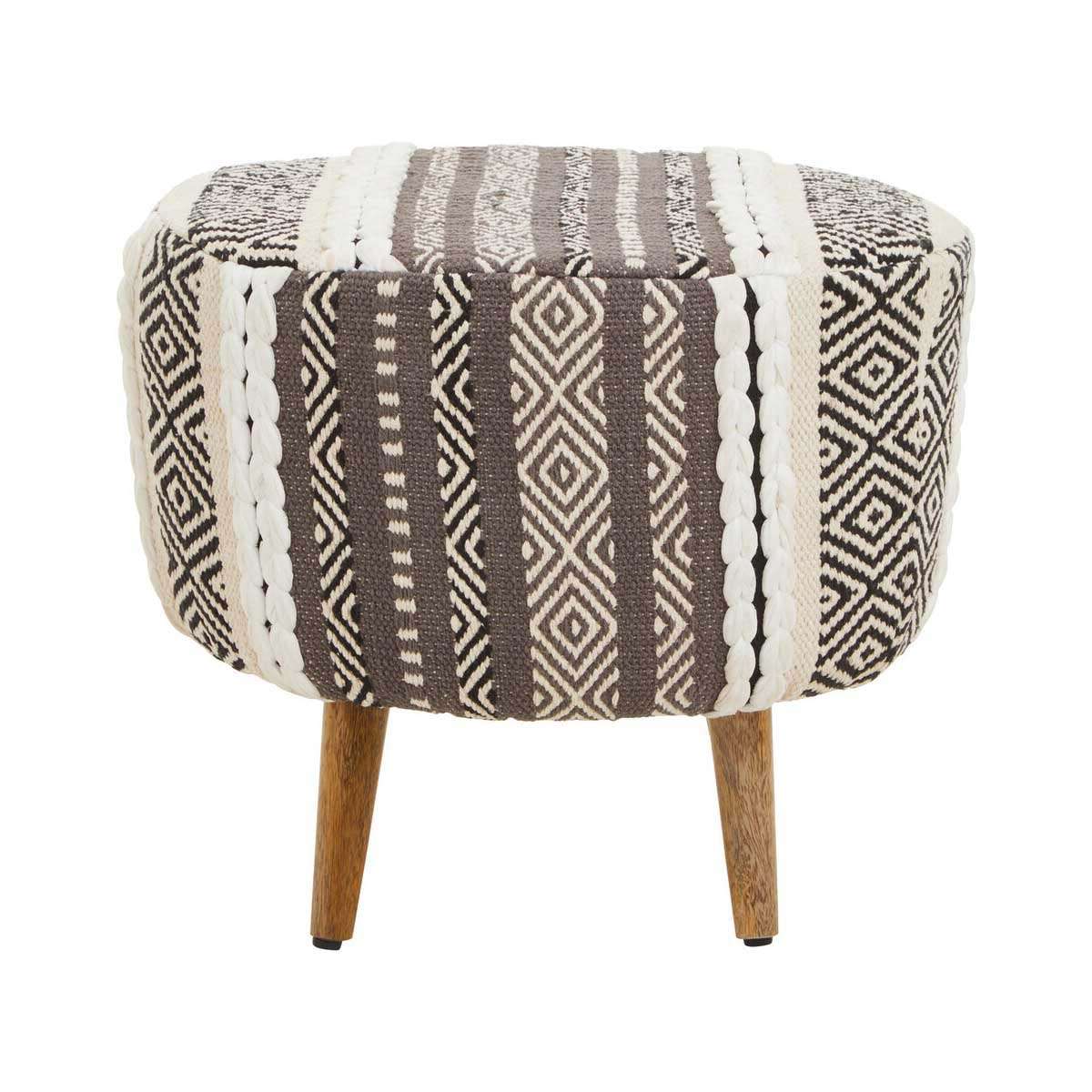 Cefena Grey And White Stool