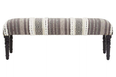 Cefena Grey And White Bench - Image 2