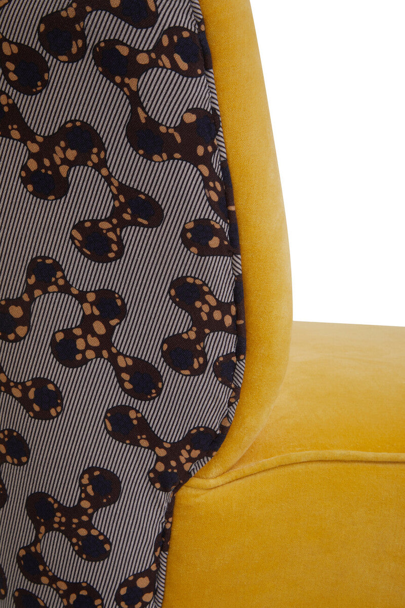 Cefena Yellow Print Chair